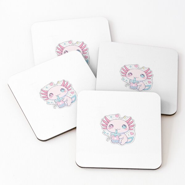 Item preview, Cute Axolotl Bubble Tea Kawaii Sticker designed and sold by harnoorbrar.