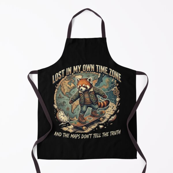 Item preview, Lost in My Own Time Zone – Red Panda Skateboarding designed and sold by Dogandesighn.