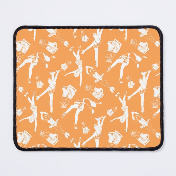 Item preview, Female Figure Skaters Retro Pop Collection in Vibrant Orange designed and sold by PD-Skating.