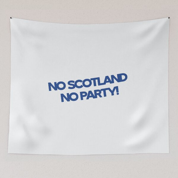 Item preview, No Scotland No Party | World Cup Fan Scotland 2026 | Tartan Army Football Supporters Graphic designed and sold by Two Otters Co.