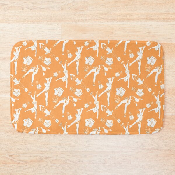 Item preview, Female Figure Skaters Retro Pop Collection in Vibrant Orange designed and sold by PD-Skating.