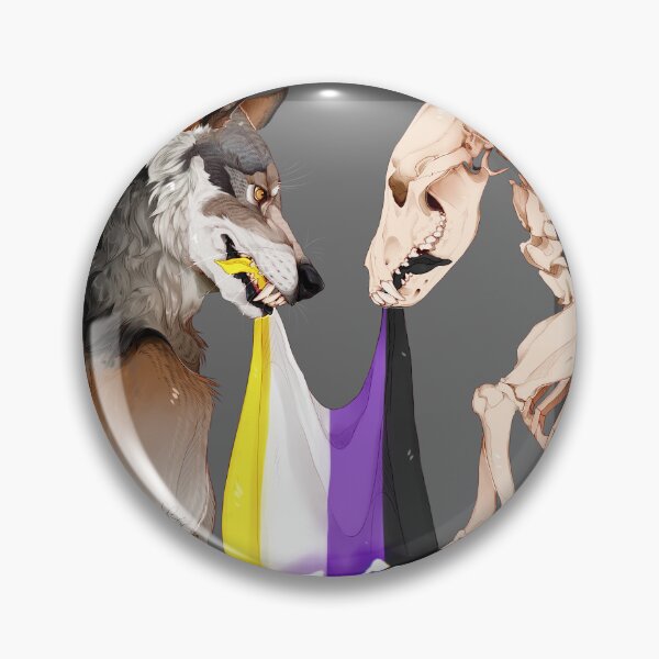 Item preview, Canine Nonbinary Pride designed and sold by CervidaeDecay.