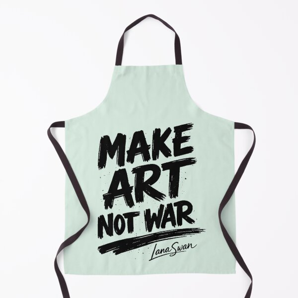 Item preview, MAKE ART NOT WAR | Mint Typography Design | Creative Peace Statement designed and sold by BlueberrySwan.