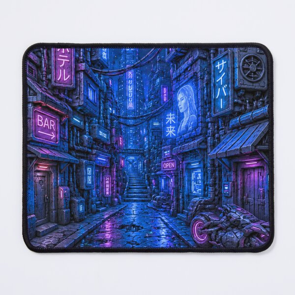 Item preview, Cyber Alley | Cyberpunk City Street Art designed and sold by IGLCreative.