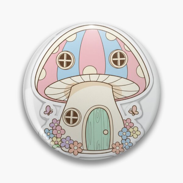 Item preview,  Kawaii Mushroom House Cottagecore Sticker designed and sold by harnoorbrar.