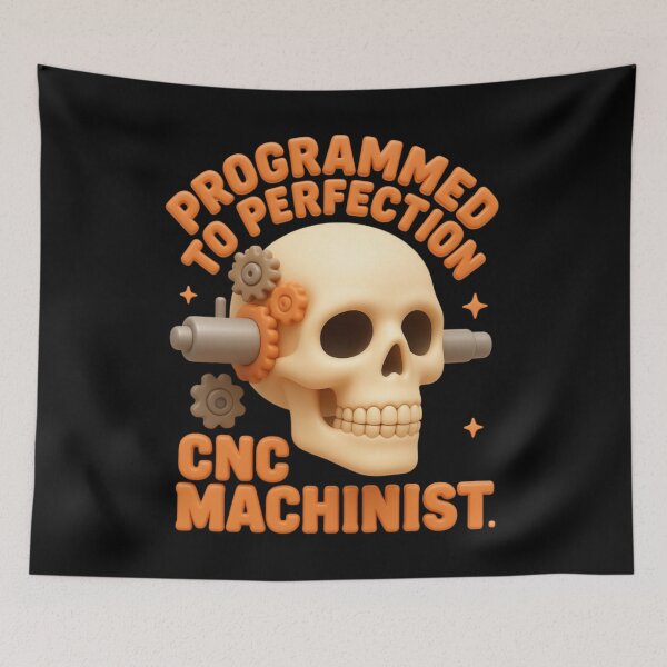 Item preview, Programmed To Perfection | CNC Machinist Shirt designed and sold by LabCore.