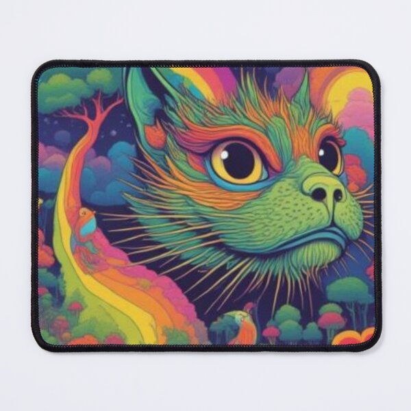 Item preview, Surreal cat in multicolor. designed and sold by Knock on my door.