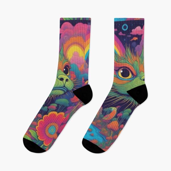 Item preview, Surreal cat in multicolor. designed and sold by Knock on my door.