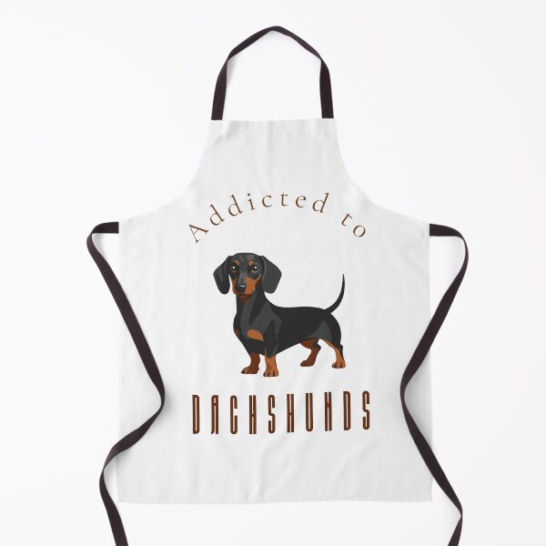 Item preview, Addicted to Dachshunds Funny Doxie Dog Lover Wall Art & Apparel Print designed and sold by MoodsOfMine.