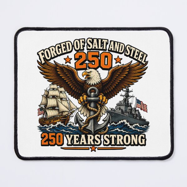 Item preview, US Navy 250th Anniversary Forged of Salt and Steel designed and sold by chattsuede.