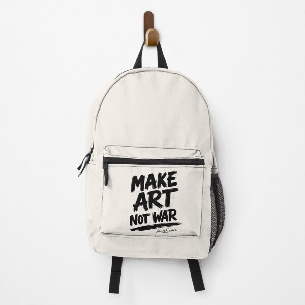 Item preview, MAKE ART NOT WAR | Ivory Typography Print | Creative Rebel Quote designed and sold by BlueberrySwan.