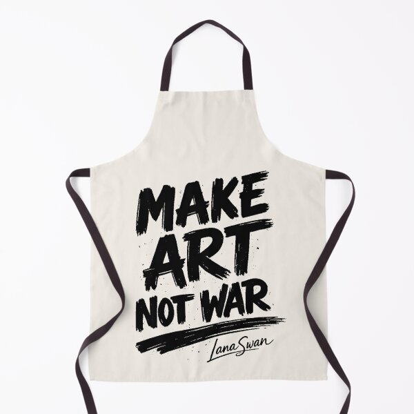 Item preview, MAKE ART NOT WAR | Ivory Typography Print | Creative Rebel Quote designed and sold by BlueberrySwan.