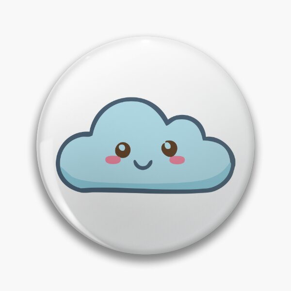 Item preview, Kawaii Light Blue Cloud designed and sold by BetweenForms.