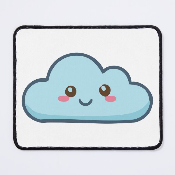 Item preview, Kawaii Light Blue Cloud designed and sold by BetweenForms.