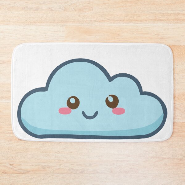 Item preview, Kawaii Light Blue Cloud designed and sold by BetweenForms.