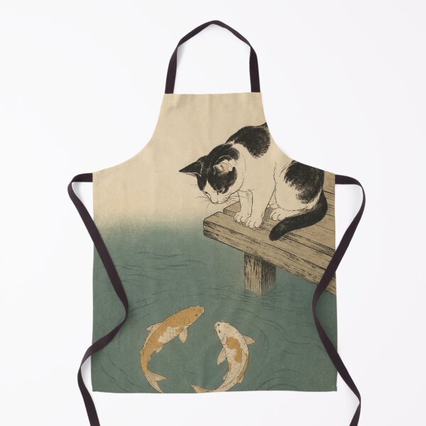 Item preview, Japanese Cat and Koi Fish – Vintage Ukiyo-e Woodblock Style Edo Cats No. 1 designed and sold by Planthem.