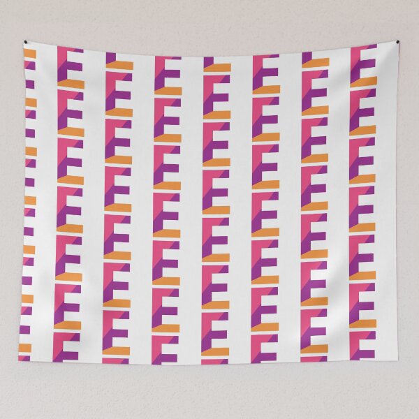 Item preview, Retro Color Block Letter E – Geometric Initial Monogram Design designed and sold by Fontaine Color Co..