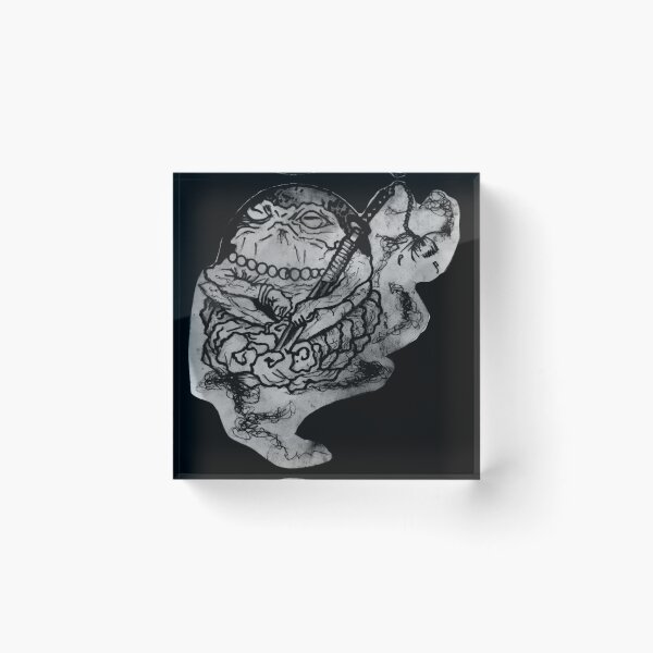 Item preview, Wise Japanese Toad - Neotraditional Tattoo Art designed and sold by Ideniquo.