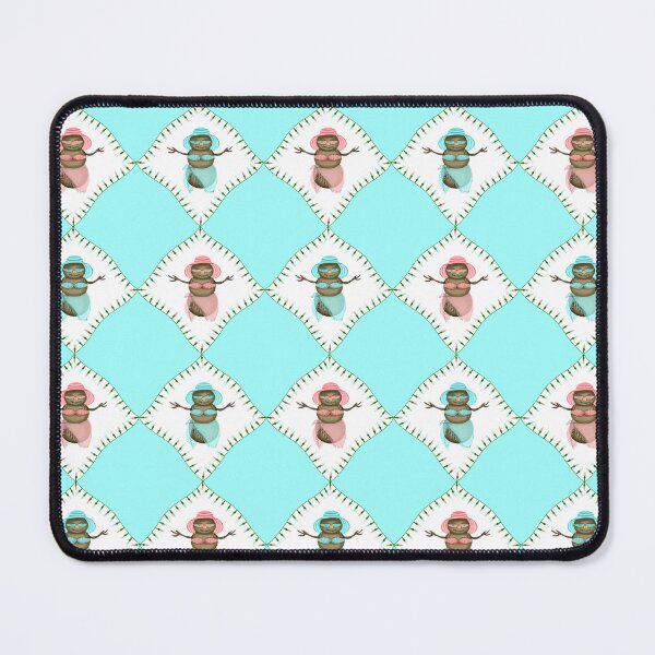 Item preview, Harlequin Quilt Design Part of Coastal Christmas Collection in Pink, Blue and Sand designed and sold by PD-Coastal.