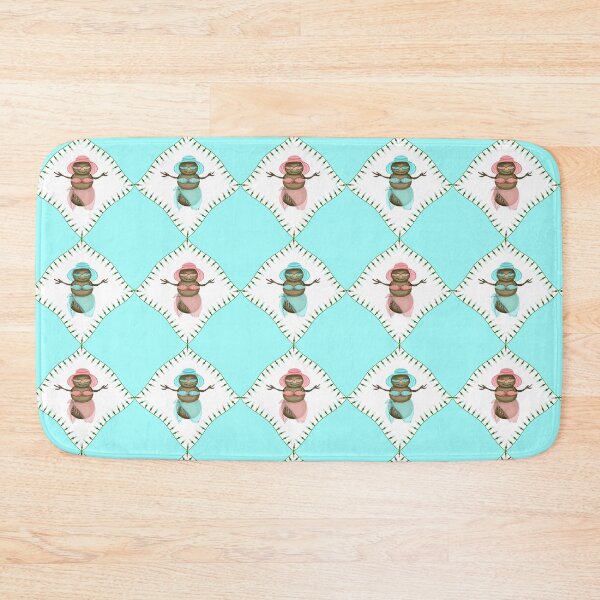 Item preview, Harlequin Quilt Design Part of Coastal Christmas Collection in Pink, Blue and Sand designed and sold by PD-Coastal.