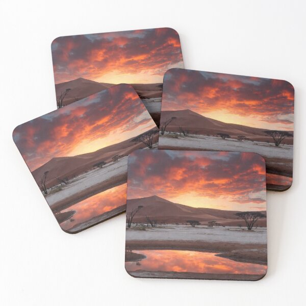 Item preview, Fiery Namib Desert Sunset Reflection Namibia designed and sold by IntelliMindDesigns.