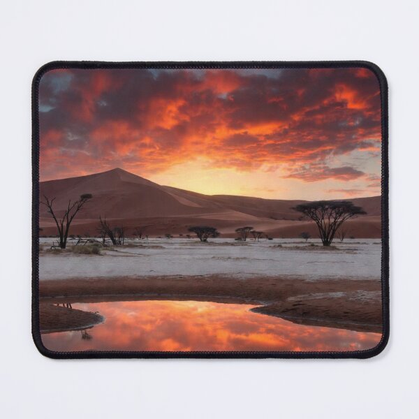 Item preview, Fiery Namib Desert Sunset Reflection Namibia designed and sold by IntelliMindDesigns.