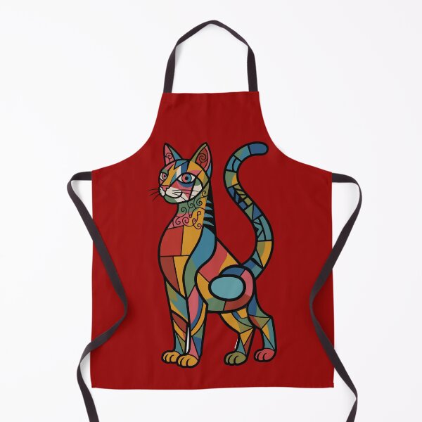 Item preview, Cubist Cat Geometric Modern Art Illustration designed and sold by Lifer Art and Design.