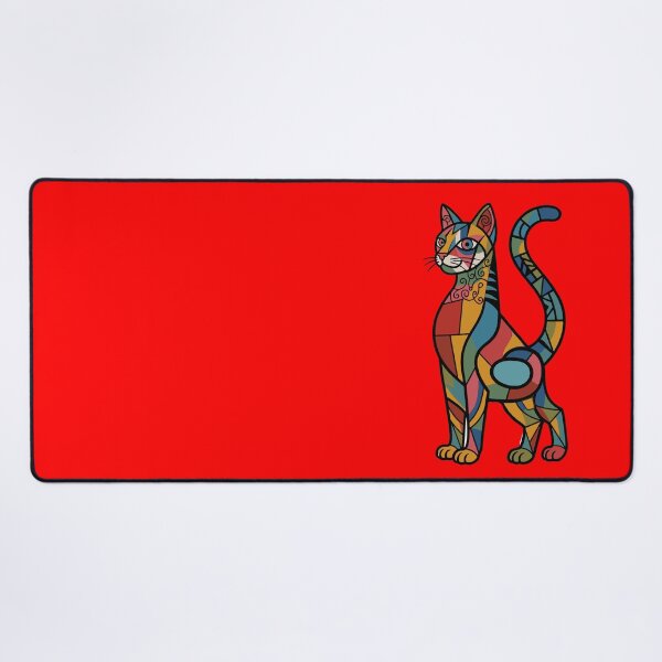 Item preview, Cubist Cat Geometric Modern Art Illustration designed and sold by Lifer Art and Design.