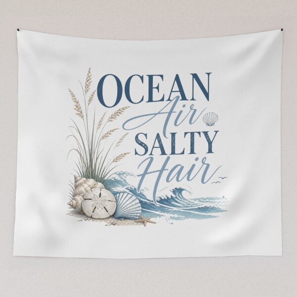 Item preview, Ocean Air, Salty Hair – Coastal Vibes Design designed and sold by ABLAT-CREATIONS.