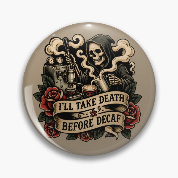 Item preview, Death Before Decaf designed and sold by Arch Customs.