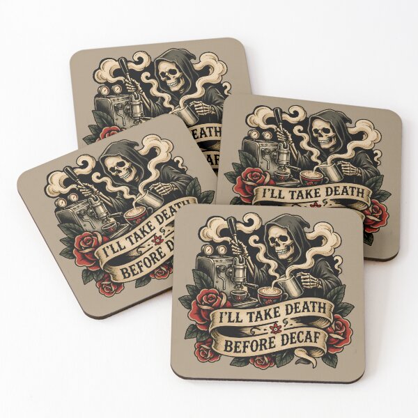 Item preview, Death Before Decaf designed and sold by Arch Customs.