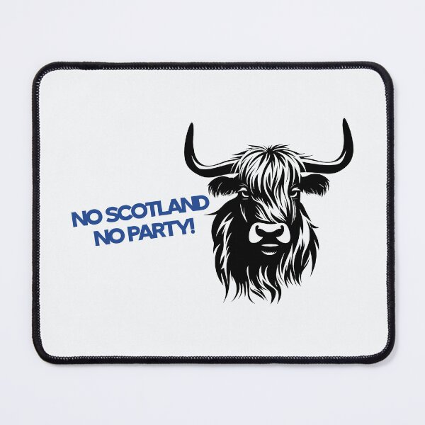 Item preview, No Scotland No Party | World Cup Fan Scotland 2026 | Tartan Army Football Supporters Graphic designed and sold by Two Otters Co.