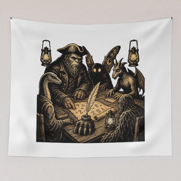 Item preview, Cryptid Secret Society Vintage Gathering Dark Fantasy designed and sold by chattsuede.