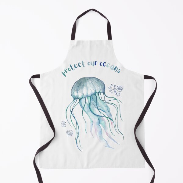 Item preview, Protect Our Oceans Jellyfish Watercolor Ocean Conservation Design designed and sold by AestHenni17.