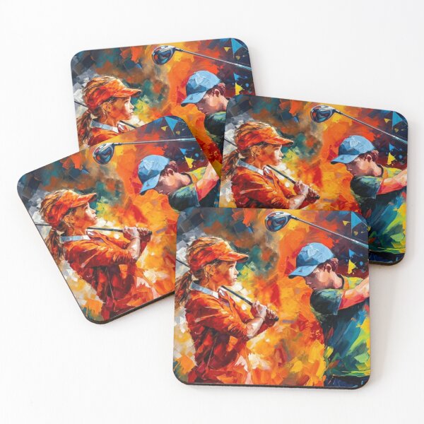 Item preview, Junior Golfers — Abstract Expressionist Art designed and sold by crcutler.
