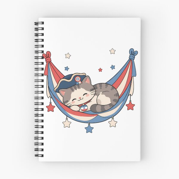 Item preview, Kawaii Patriotic Tabby Cat Colonial Tricorn Hammock designed and sold by chattsuede.