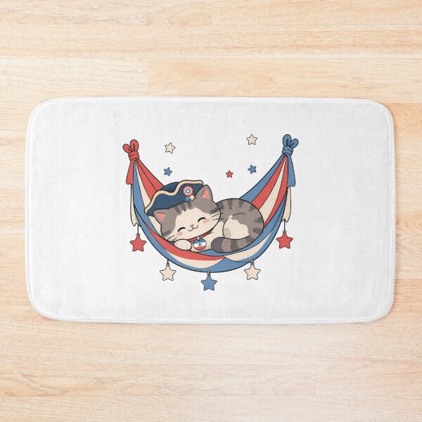 Item preview, Kawaii Patriotic Tabby Cat Colonial Tricorn Hammock designed and sold by chattsuede.