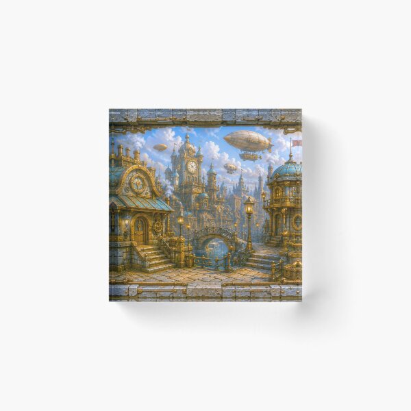Item preview, Empire of Steam | Steampunk City Fantasy Art designed and sold by IGLCreative.