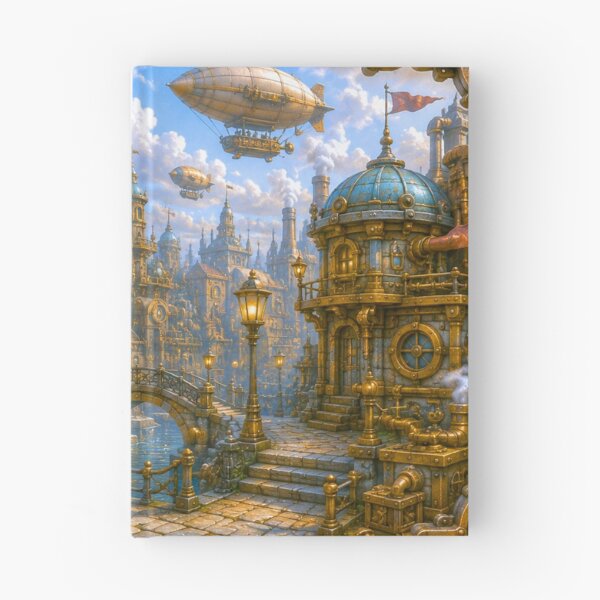 Item preview, Empire of Steam | Steampunk City Fantasy Art designed and sold by IGLCreative.
