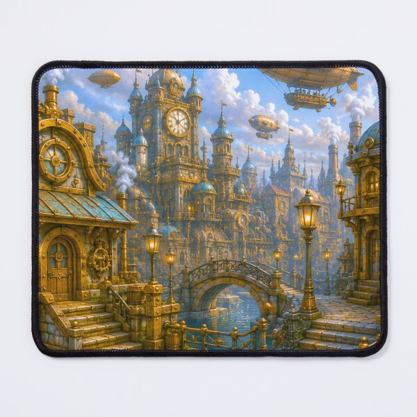 Item preview, Empire of Steam | Steampunk City Fantasy Art designed and sold by IGLCreative.