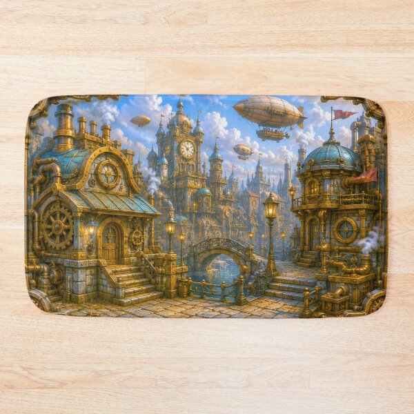 Item preview, Empire of Steam | Steampunk City Fantasy Art designed and sold by IGLCreative.