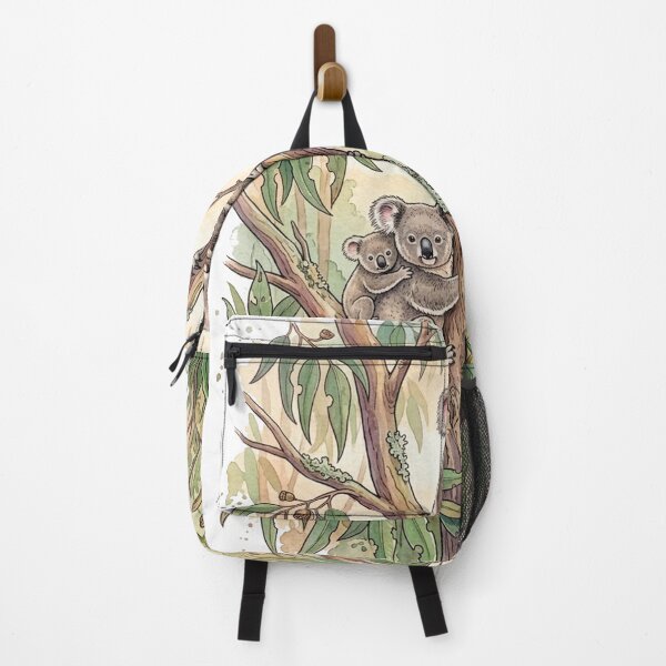 Item preview, Koala Family in a Eucalyptus Tree — Watercolor Australian Wildlife Sticker designed and sold by Breezy Studio.