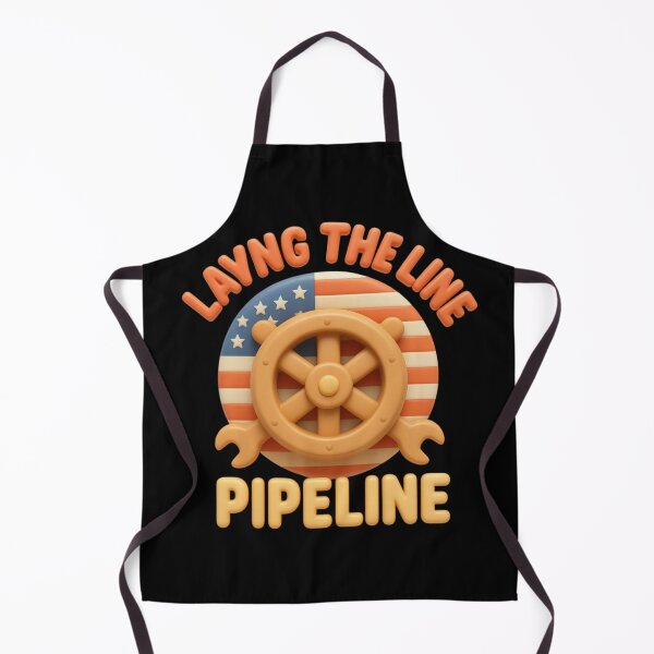 Item preview, Laying The Line Pipeline | Worker American Flag Shirt designed and sold by LabCore.