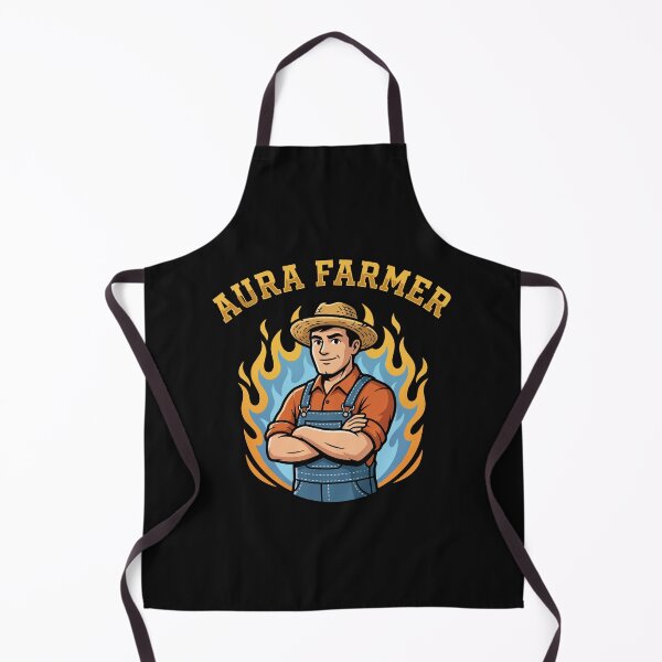 Item preview, Aura farming Vintage Mascot Logo with Blue Flame Halo designed and sold by Uglyandcute.