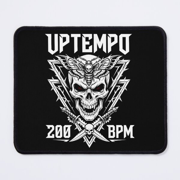 Item preview, Uptempo 200 BPM Hardcore Techno Skull Art designed and sold by SPAZE-Typo.