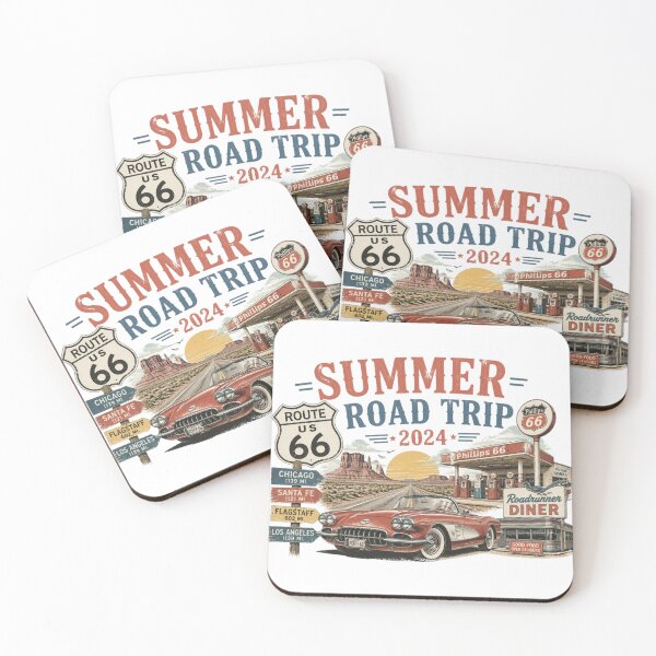 Item preview, Summer Road Trip 2024 Vintage Postcard | Retro Route 66 Americana Travel designed and sold by LegacyWave.