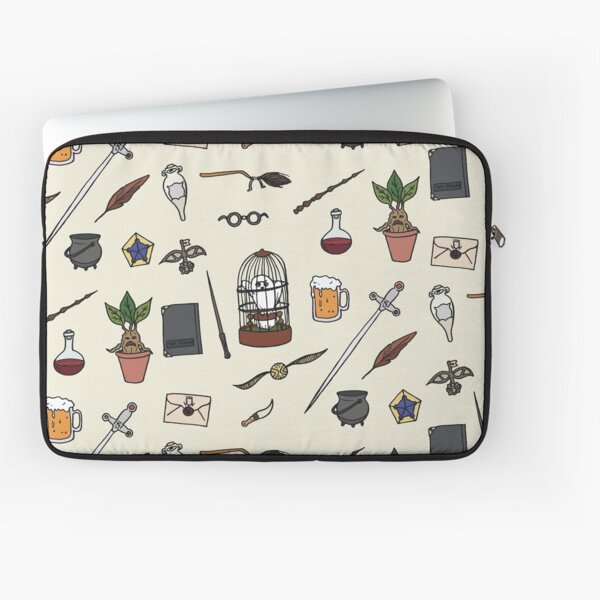 Chouette et baguette Housse d'ordinateur