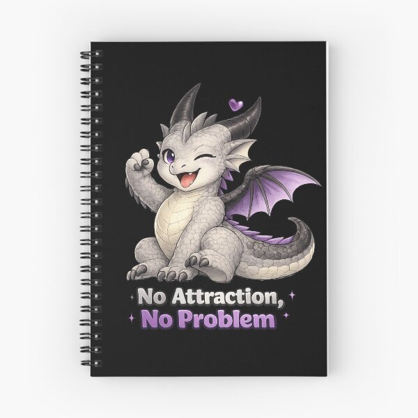 Item preview, No Attraction, No Problem Asexual Dragon designed and sold by Hatchling Hollow.