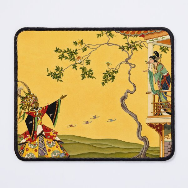 Item preview, Aladdin Saluted Her with Joy" created by artist Virginia Frances Sterrett - Art Nouveau Asian Illustration Opera Scene for Vintage Wall Art Lovers designed and sold by RickE.