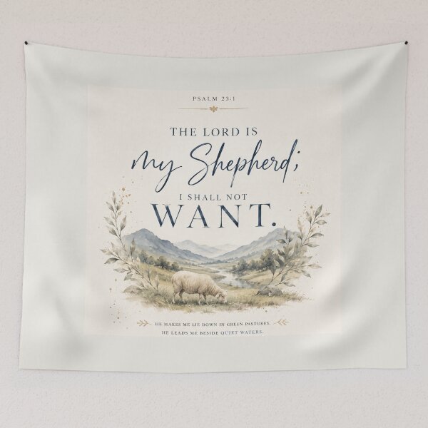 Item preview, Psalm 23 My Shepherd Christian Typography T-Shirt Design designed and sold by DAIL STUDIO.